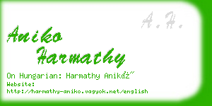 aniko harmathy business card